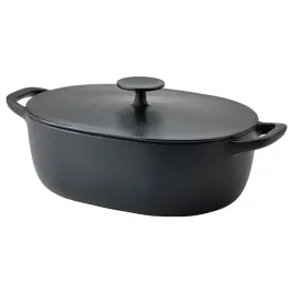 ikea-vardagen-rondel-z-pokrywka-zeliwo-emaliowane-matowy-czarny-6-5-l