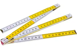 drel-miara-skladana-drewniana-1-m-bialo-zolta-klasyczna