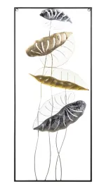 dekoracja-scienna-metalowa-liscie-metaloplastyka
