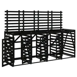 obudowa-na-4-kosze-na-smieci-czarna-lite-drewno-sosnowe