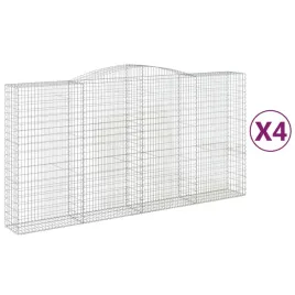 kosze-gabionowe-4-szt-400x50x200-220-cm-galwanizowane-zelazo