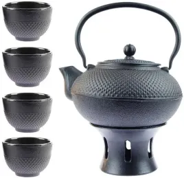 czajnik-zeliwny-15l-zestaw-4x-czarki-podgrzewacz