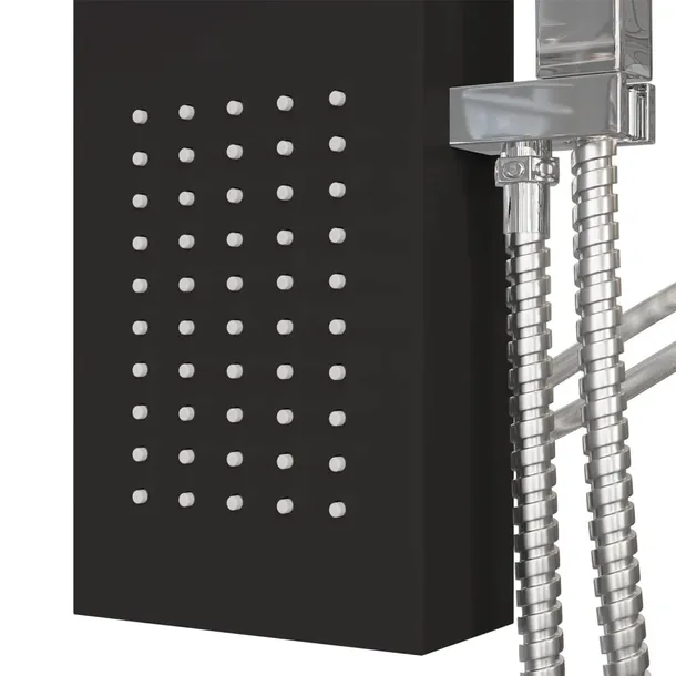 panel-prysznicowy-aluminiowy-czarny-stan-nowy