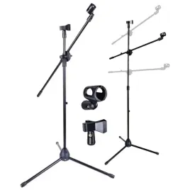 statyw-mikrofonowy-lamany-uchwyt-stojak-na-2-mikrofony-dwa-koszyki-metalowy