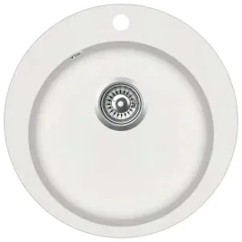 granitowy-zlewozmywak-jednokomorowy-okragly-bialy