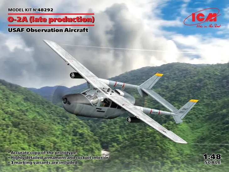 samolot-cessna-o-2a-skymaster-late-model-48292-icm-marka-icm-stan-nowy