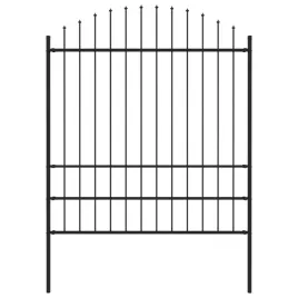 panel-ogrodzeniowy-z-grotami-stal-175-2-x-17-m-czarny