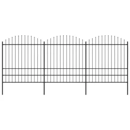 panele-ogrodzeniowe-z-grotami-stal-175-2-x-51-m-czarne