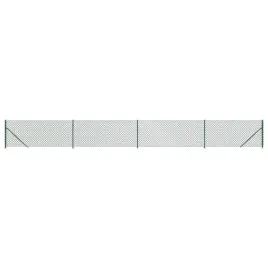 ogrodzenie-z-siatki-ze-stopami-slupkow-zielone-1x10-m