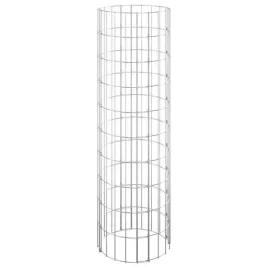 okragly-slup-gabionowy-galwanizowana-stal-o30x100-cm