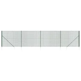 ogrodzenie-z-siatki-z-kotwami-zielone-2x10-m