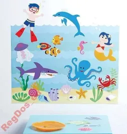 naklejki-ocean-morze-pod-woda-rybki-delfin
