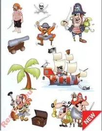naklejki-piraci-pirat-z-piratami-statek-naklejka