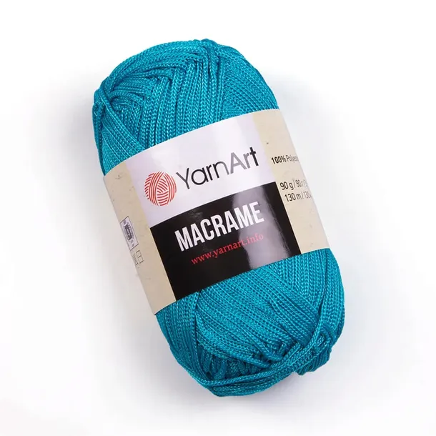 Sznurek poliestrowy MACRAME YarnArt * 2mm * 152 * Turkus
