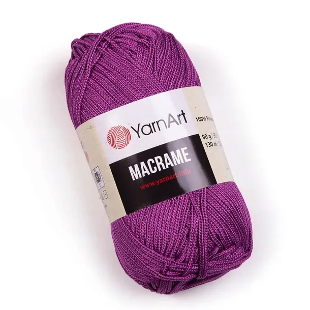 Sznurek poliestrowy MACRAME YarnArt * 2mm * 161 * Orchidea