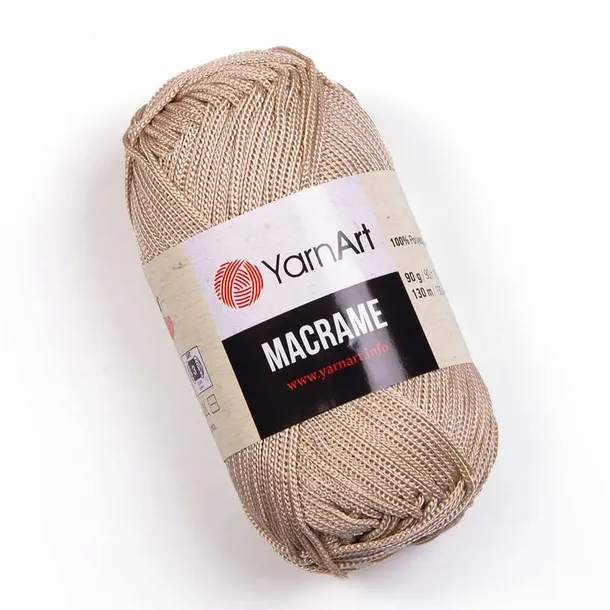 Sznurek poliestrowy MACRAME YarnArt * 2mm * 166 * Jasny Beż