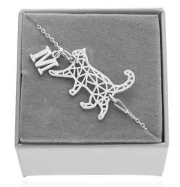 srebrna-bransoletka-kot-kotek-origami-litera-literka-pudelko-srebro-925