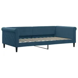 sofa-z-funkcja-spania-niebieska-100x200-cm-obita-aksamitem