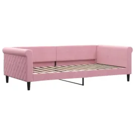 sofa-z-funkcja-spania-rozowa-100x200-cm-obita-aksamitem