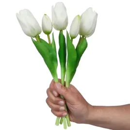 tulipany-biale-silikonowe-5-szt-30-cm-bukiet-tulipanow-bialych-gumowanych