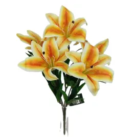lilia-sztuczna-pomaranczowa-gumowana-45-cm-bukiet-5-szt-real-touch