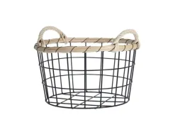 kosz-uniwersalny-26-cm-druciany-czarny-z-uchwytami