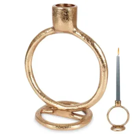 swiecznik-15-cm-zloty-metalowy-pojedynczy