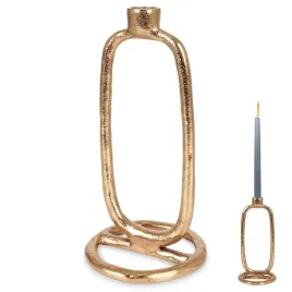 swiecznik-24-cm-zloty-metalowy-pojedynczy
