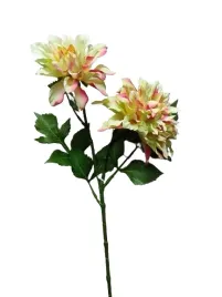 dalia-zolta-zielona-rozowa-duza-60-cm-galazka-z-liscmi-dalie-premium