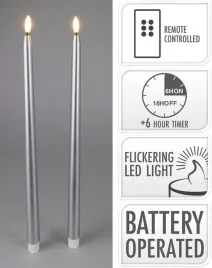 swieca-38-cm-srebrna-waska-na-baterie-2x-swieczka-led-bezpieczna-bez-ognia