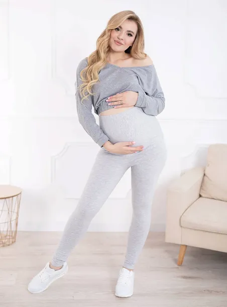 legginsy-ciazowe-szare-stan-nowy