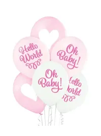 balony-oh-baby-girl-pastele-dziewczynka