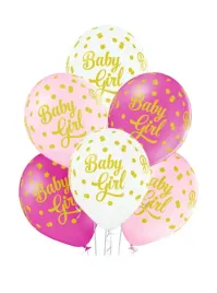 balony-oh-baby-girl-dots-dziewczynka