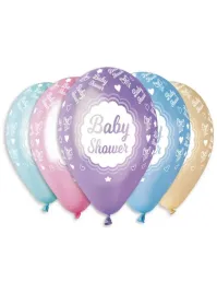metaliczne-balony-baby-shower-kolorowe
