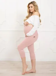 legginsy-ciazowe-rybaczki-brudny-roz
