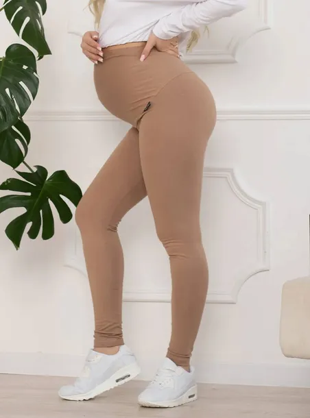 legginsy-ciazowe-cappuccino-stan-nowy