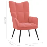 fotel-rozowy-obity-aksamitem