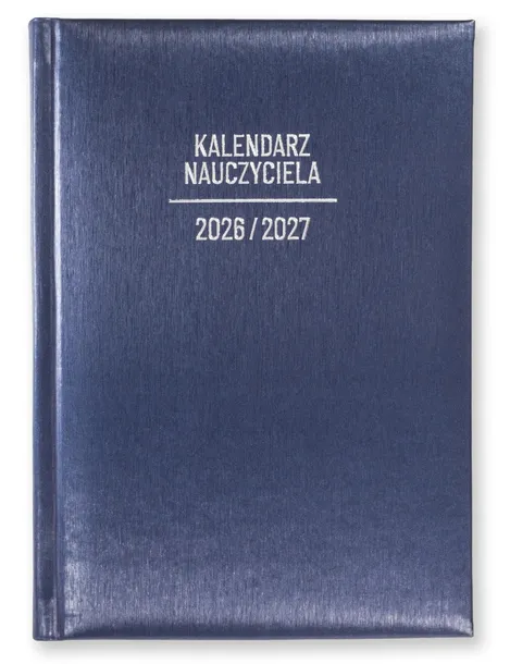 KALENDARZ KSIĄŻKOWY 2026/2027 NAUCZYCIELSKI A5 DZIENNY GRANATOWY ATHE