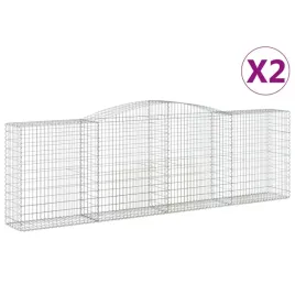 kosze-gabionowe-2-szt-400x50x120-140-cm-galwanizowane-zelazo