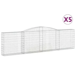 kosze-gabionowe-5-szt-400x30x100-120-cm-galwanizowane-zelazo
