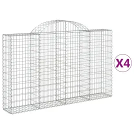 kosze-gabionowe-4-szt-200x30x120-140-cm-galwanizowane-zelazo