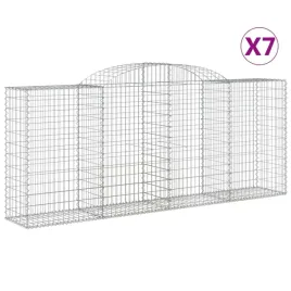 kosze-gabionowe-7-szt-300x50x120-140-cm-galwanizowane-zelazo