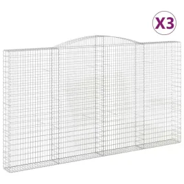 kosze-gabionowe-3-szt-400x30x220-240-cm-galwanizowane-zelazo