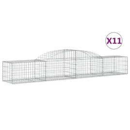 kosze-gabionowe-11-szt-300x50x40-60-cm-galwanizowane-zelazo