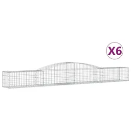 kosze-gabionowe-6-szt-400x50x40-60-cm-galwanizowane-zelazo