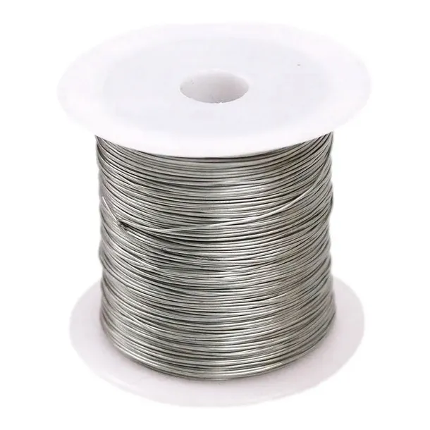 DRUT FLORYSTYCZNY drucik srebrny 0,45mm 30m