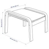 ikea-poang-podnozek-brazowy-hillared-antracyt-stan-nowy