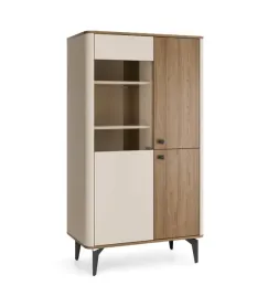 nowoczesna-niska-witryna-do-salonu-90cm-orzech-kaszmir-aurelia-3-dl