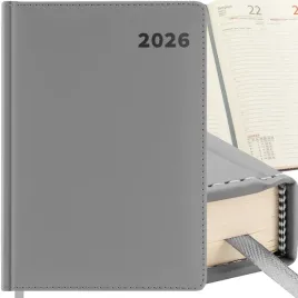kalendarz-dzienny-a4-terminarz-2026-ksiazkowy-notes-planer-do-pracy-szary