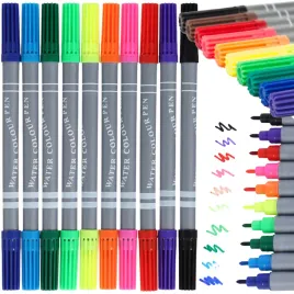 mazaki-flamastry-dwustronne-penword-zestaw-10-kolorow